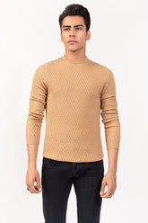 Beige Fashion Sweater FS-SWT-VPN-FD-242-01